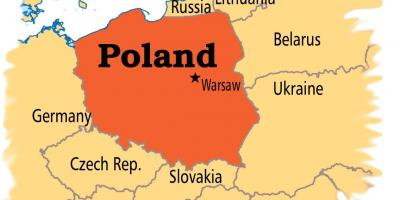 وارسو في الخريطة