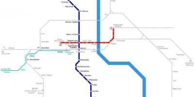 خريطة مترو وارسو