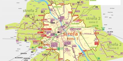 خريطة وارسو الحافلة 
