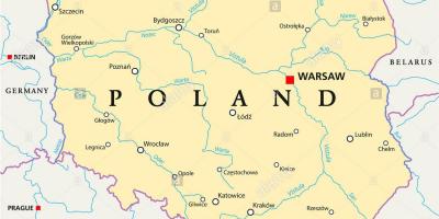 وارسو الموقع على خريطة العالم ، 